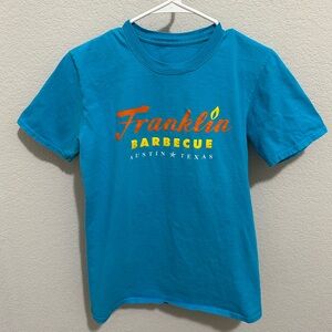 Franklin Barbecue T-Shirt - Unisex Small in Blue